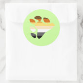 Sticker Rond Symbole de l'ours (Sac)