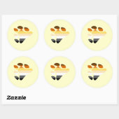 Sticker Rond Symbole de l'ours (Feuille)