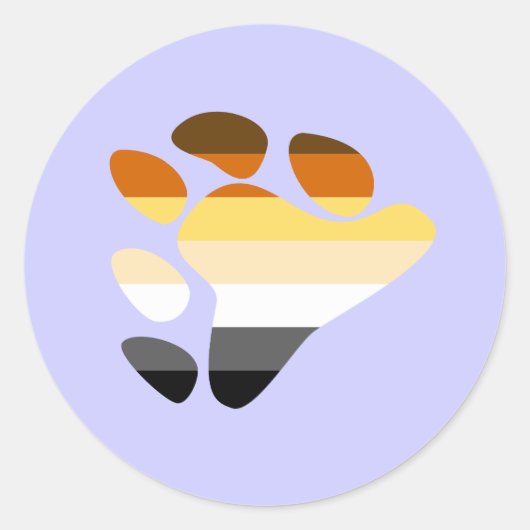 Sticker Rond Symbole de l'ours (Devant)