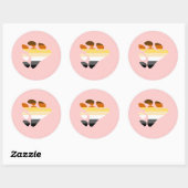 Sticker Rond Symbole de l'ours (Feuille)
