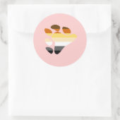 Sticker Rond Symbole de l'ours (Sac)