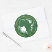 Sticker Rond Symbole de l'Union africaine (Enveloppe)