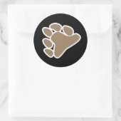 STICKER ROND SYMBOLE DE PAGE D'OURS 3D (Sac)