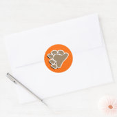 STICKER ROND SYMBOLE DE PAGE D'OURS 3D (Enveloppe)