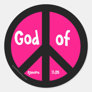 Sticker Rond Symbole de paix