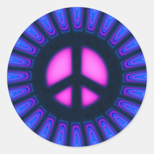 Sticker Rond Symbole de paix