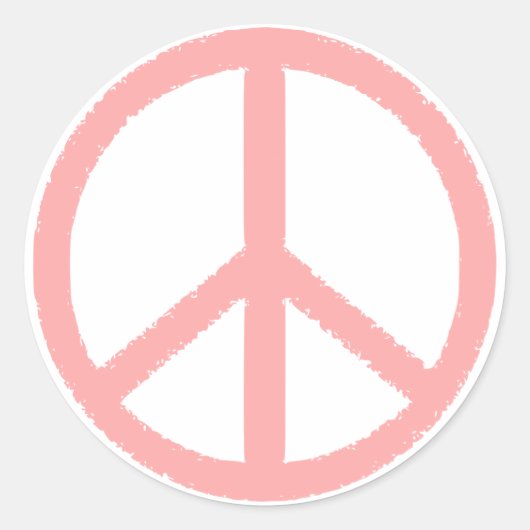 Sticker Rond symbole de paix (Devant)