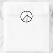 Sticker Rond Symbole de paix (Sac)