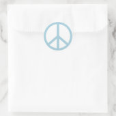 Sticker Rond Symbole de paix bleu arty (Sac)
