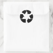 Sticker Rond Symbole de recyclage (Sac)