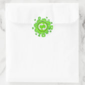 Sticker Rond Symbole de recyclage (Sac)