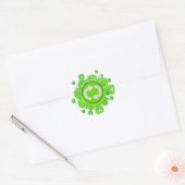 Sticker Rond Symbole de recyclage (Enveloppe)