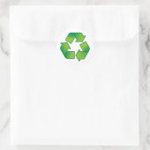 Sticker Rond Symbole de recyclage (Sac)