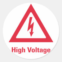 Symbole de tension élevée en danger