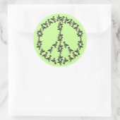 Sticker Rond Symbole des oies (Sac)