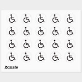 Sticker Rond Symbole désactivé (Feuille)