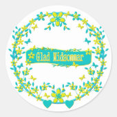 Sticker Rond Symbole d'été assiette sucrée (Devant)