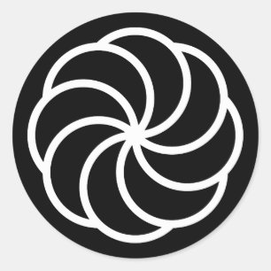Sticker Rond symbole d'éternité d'Arménie signe Arevakhach croi