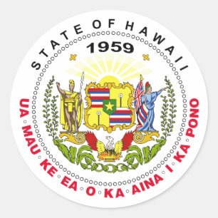 Sticker Rond Symbole d'Hawaï