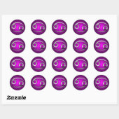 Sticker Rond Symbole du cancer - Zodiaque (Feuille)