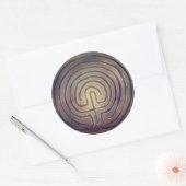 Sticker Rond Symbole du Labyrinthe (Enveloppe)