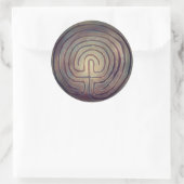Sticker Rond Symbole du Labyrinthe (Sac)