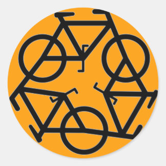 Sticker Rond Symbole du logo du vélo