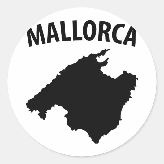 Sticker Rond symbole du majorque (Devant)