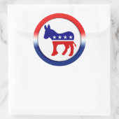 Sticker Rond Symbole du Parti démocratique (Sac)