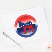 Sticker Rond Symbole du Parti démocratique (Enveloppe)
