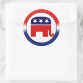 Sticker Rond Symbole du parti républicain (Sac)