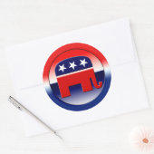 Sticker Rond Symbole du parti républicain (Enveloppe)