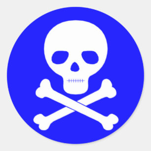 Sticker Rond Symbole du poison