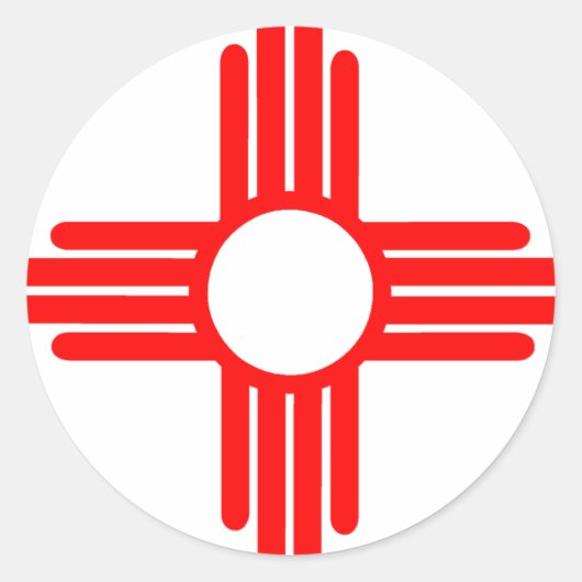 Sticker Rond SYMBOLE DU Soleil AMÉRICAIN (Devant)