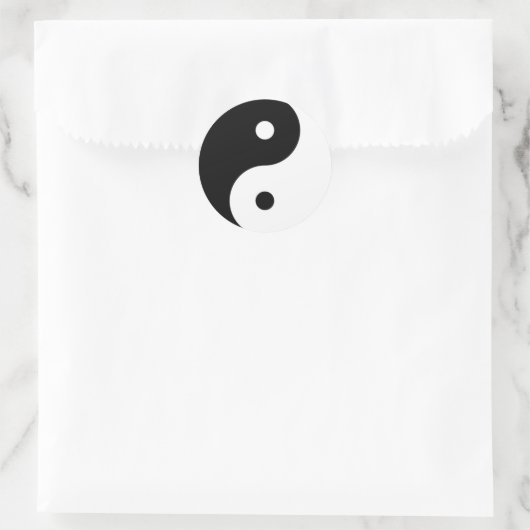 Sticker Rond symbole du yin yang (Sac)