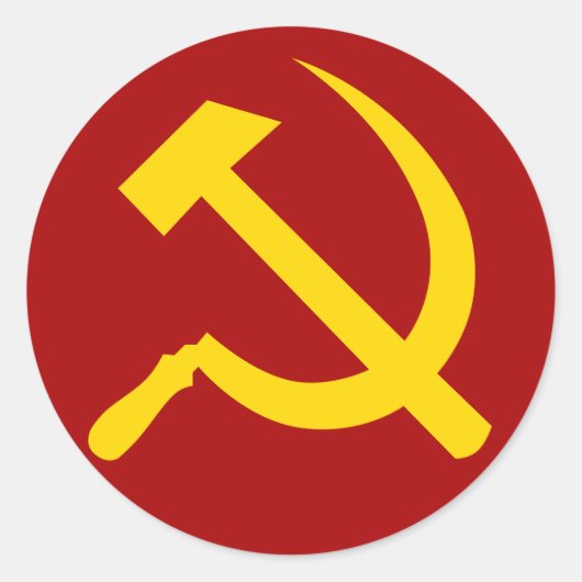 Sticker Rond Symbole d'Union Soviétique - СоветскийСоюзСимвол (Devant)