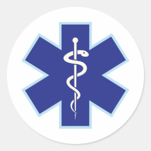 Sticker Rond Symbole EMT EMS paramétré