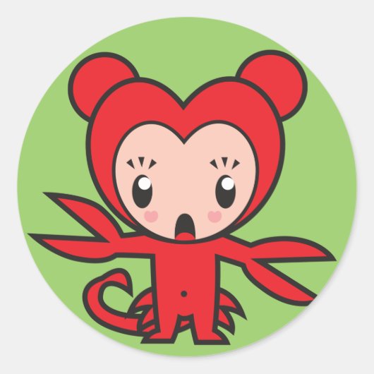 Sticker Rond Symbole étoile - Scorpio (Devant)