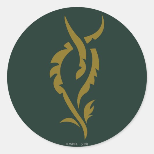 Sticker Rond Symbole floral TAURIEL™ (Devant)