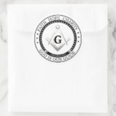 Sticker Rond Symbole franc-maçonnerie (Sac)