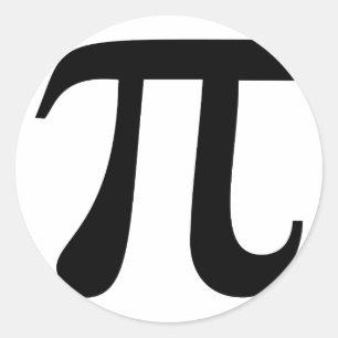 Sticker Rond Symbole géant "Pi"