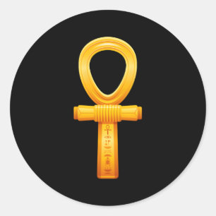 Sticker Rond Symbole hiéroglyphique égyptien Ancien égyptien