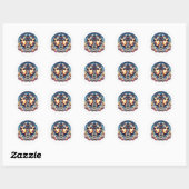 Sticker Rond SYMBOLE Horoscope Gemini | SIGNE D'Astrologie Jume (Feuille)