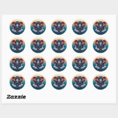 Sticker Rond SYMBOLE Horoscope | Ran mystique (Feuille)