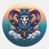 Sticker Rond SYMBOLE Horoscope | Ran mystique (Devant)