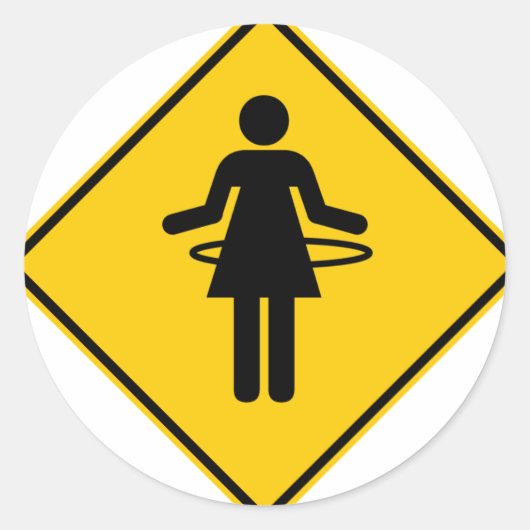 Sticker Rond SYMBOLE Hula Hoop Zone Highway (Devant)