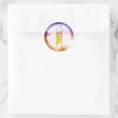 Sticker Rond Symbole humanisme (Sac)