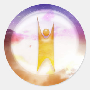 Sticker Rond Symbole humanisme