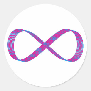 Sticker Rond Symbole infini