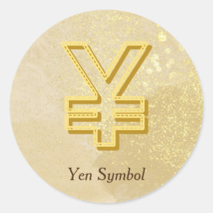 Sticker Rond SYMBOLE JAUNE INFUS DE L'ARGENT Reiki
